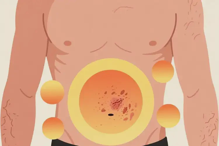 男生肚子上容易起湿疹可以治好吗(图1)