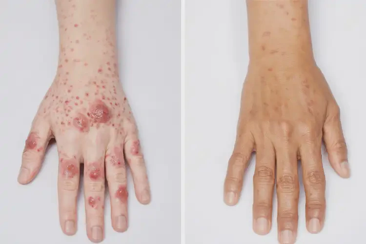 女生手上经常起湿疹可不可以彻底自愈(图2)