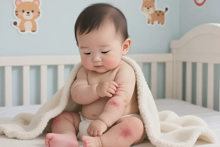 孩子身上有濕疹可以治愈嗎(圖1)