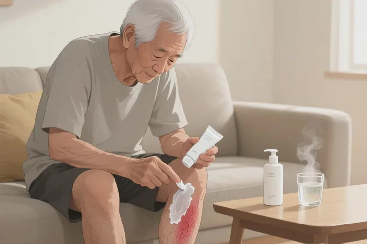 老年人小腿起湿疹能靠自己自愈吗(图1)