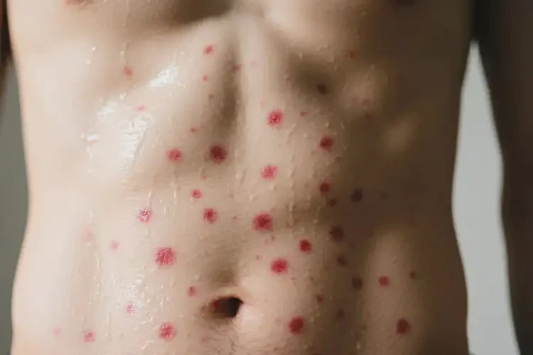 男性肚子上容易起濕疹可以治好嗎(圖1)