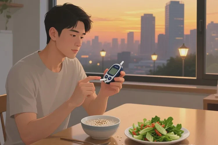 28歲晚餐血糖7點(diǎn)8是怎么回事(圖1)