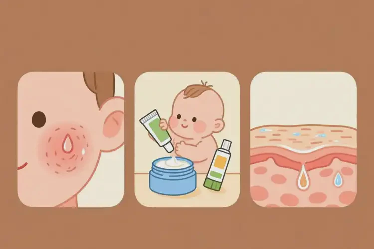 嬰兒臉上出濕疹可以治好嗎(圖1)