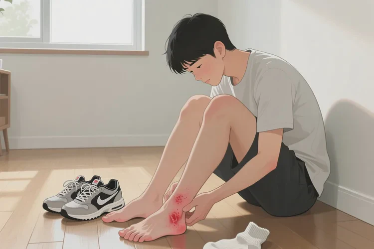 青年人腳上偶爾起濕疹能靠自己自愈嗎(圖1)