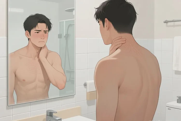 男人脖子上經(jīng)常起濕疹能靠自己自愈嗎(圖1)