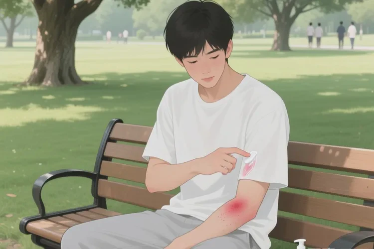 青年人手臂上起濕疹能靠自己自愈嗎(圖1)