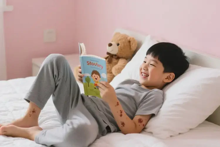 小學(xué)生四肢長(zhǎng)濕疹可以治好嗎(圖1)