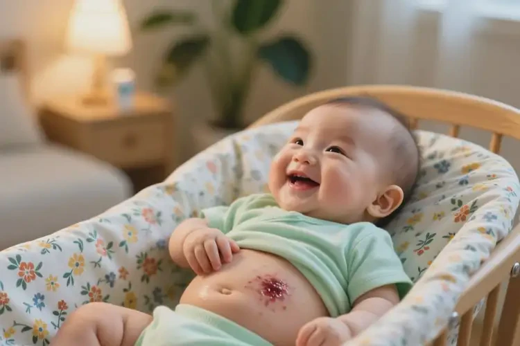 寶寶肚子上偶爾長(zhǎng)濕疹可以治好嗎(圖2)