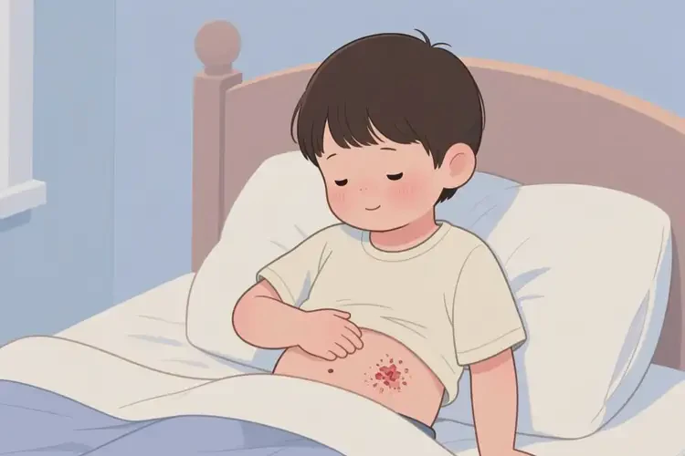 小學(xué)生肚子上出現(xiàn)濕疹可不可以根治(圖2)