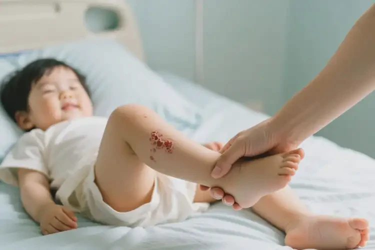 小兒大腿上出現(xiàn)濕疹可以治好嗎(圖1)