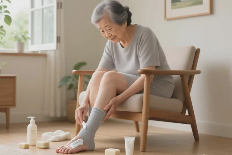 老年人脚上长湿疹能靠自己自愈吗(图1)