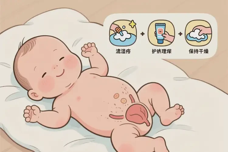 新生兒肛周偶爾長濕疹可以治好嗎(圖2)