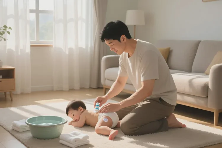 孩子屁股上偶尔起湿疹可以治愈吗(图3)