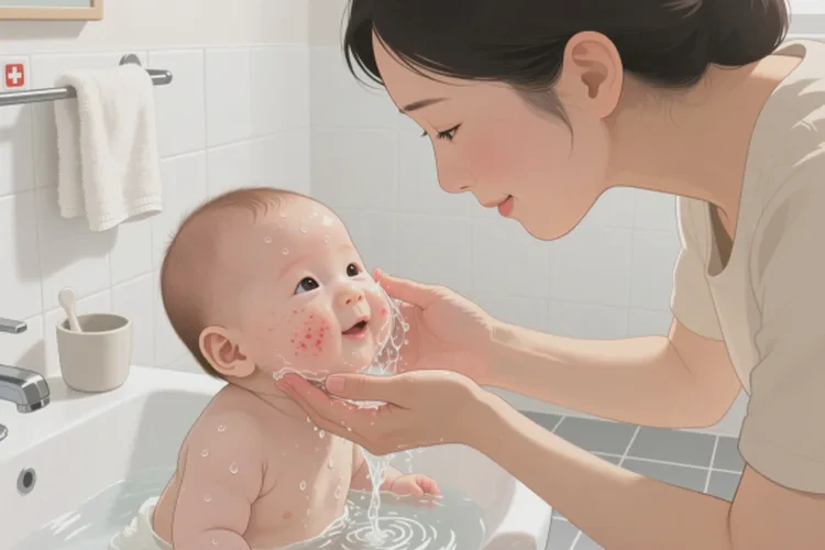 嬰幼兒面部出現(xiàn)濕疹可以治愈嗎(圖1)