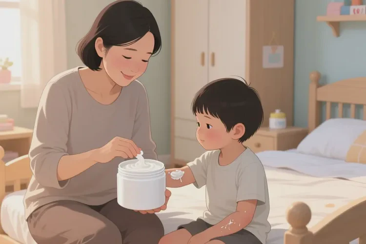 孩子手臂偶爾起濕疹可以治愈嗎(圖1)