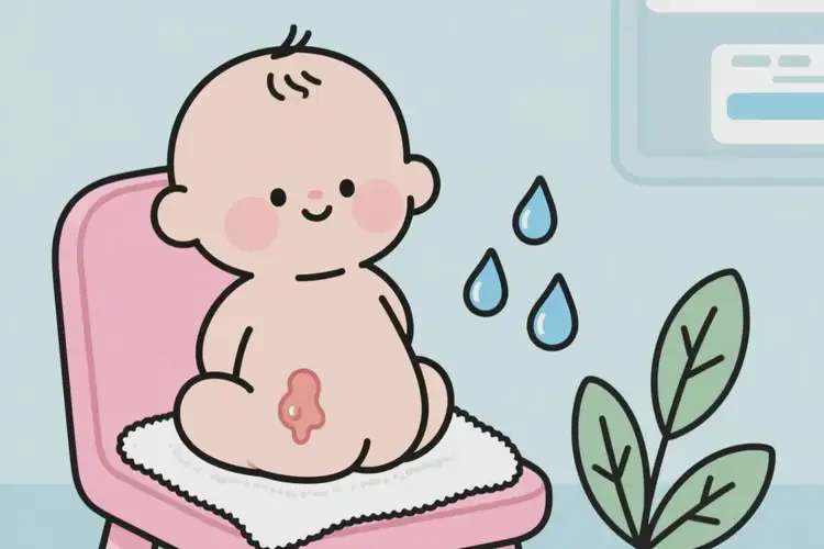 嬰幼兒屁股上長濕疹可以治好嗎(圖1)
