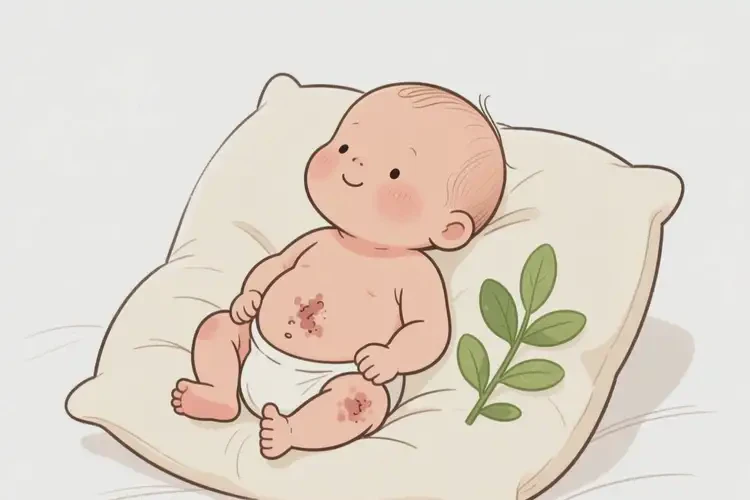 新生兒肚子上出濕疹可以治好嗎(圖3)