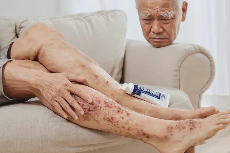 高齡老人小腿長濕疹能靠自己自愈嗎(圖1)