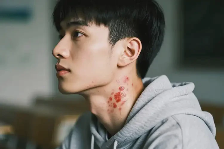 大學生脖子上出濕疹可不可以根治(圖2)