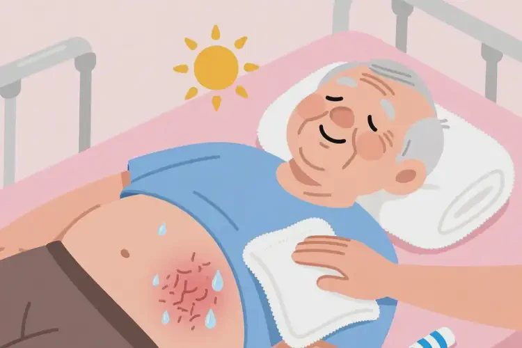 老人肚子偶爾長濕疹可以治好嗎(圖1)