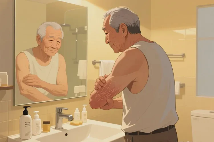 老人手臂上經(jīng)常長濕疹可以治愈嗎(圖2)