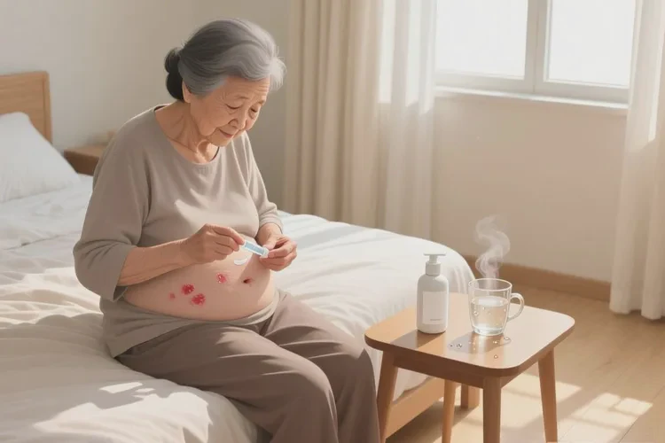 老年人肚子偶爾長濕疹可以治愈嗎(圖1)