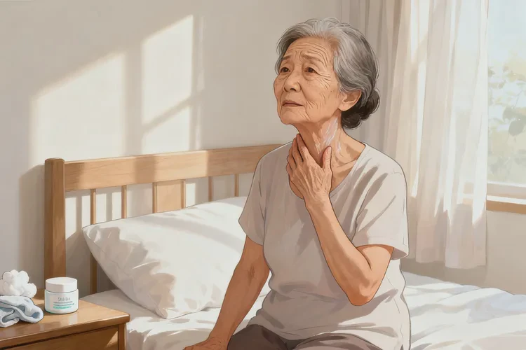 高齡老人脖子上出濕疹能靠自己自愈嗎(圖1)