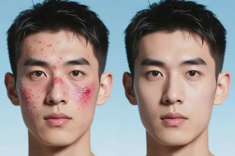 男生臉上經(jīng)常起濕疹可以治好嗎(圖3)