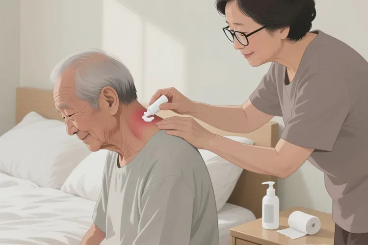 高齡老人脖子有濕疹能靠自己自愈嗎(圖1)