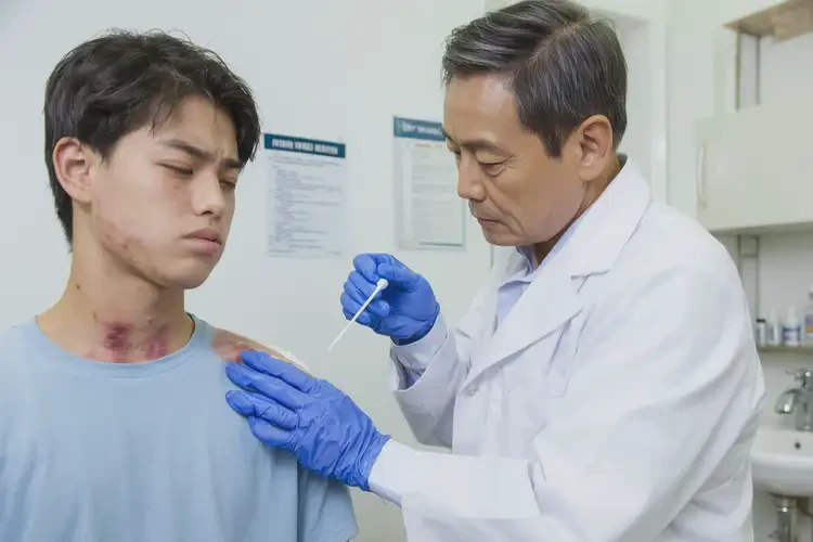 大學(xué)生脖子上偶爾長濕疹可不可以根治(圖3)