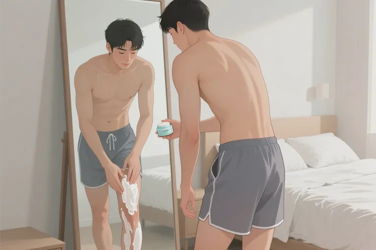 男人小腿偶爾起濕疹能靠自己自愈嗎(圖1)