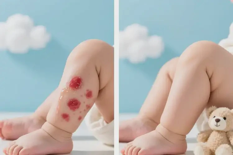 寶寶小腿偶爾起濕疹可以治好嗎(圖2)