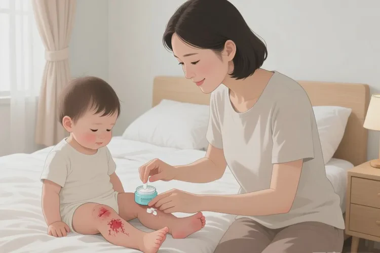 孩子小腿上出現(xiàn)濕疹可以治愈嗎(圖1)