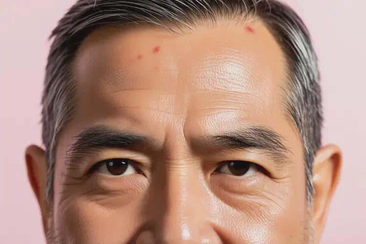 老人面部經常長濕疹可以治好嗎(圖1)