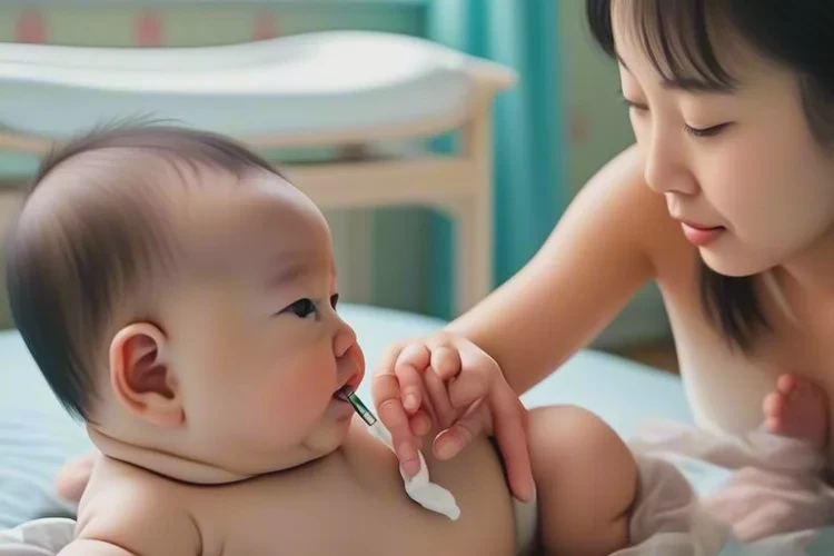 寶寶屁股上出現(xiàn)濕疹可以治愈嗎(圖2)