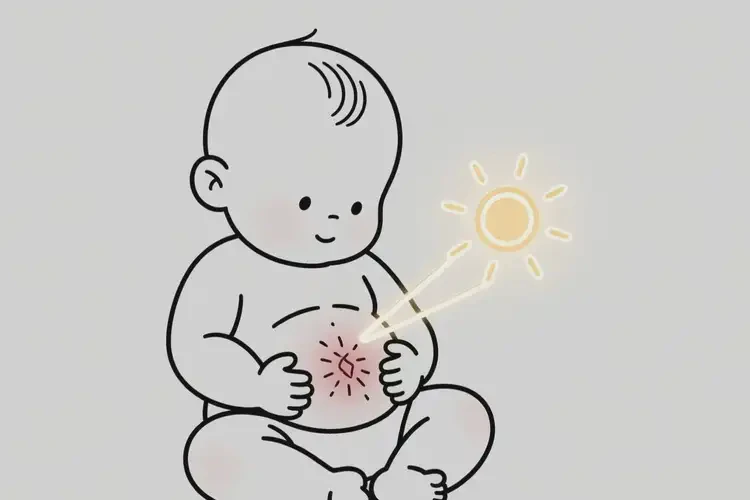 嬰幼兒肚子容易起濕疹可以治好嗎(圖1)