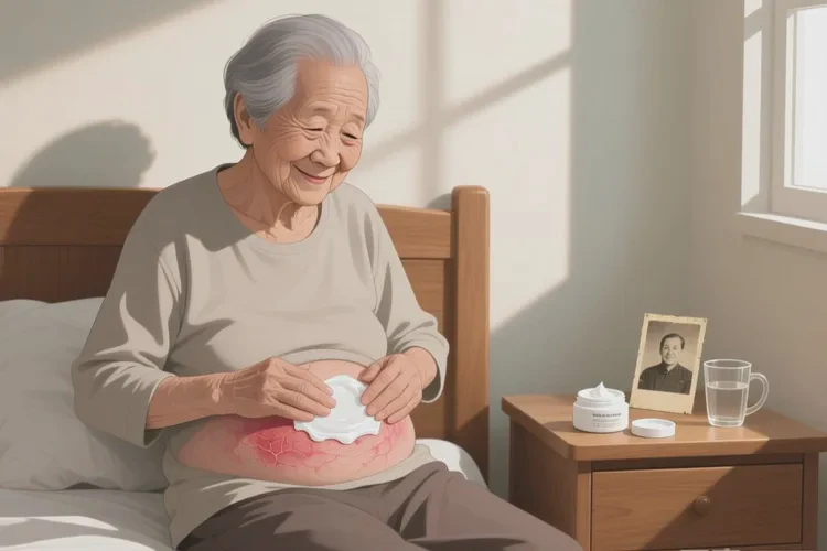 高齡老人肚子上偶爾長濕疹能靠自己自愈嗎(圖1)