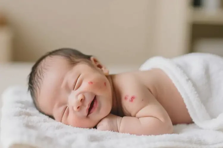 新生兒面部經(jīng)常長(zhǎng)濕疹可以治好嗎(圖4)