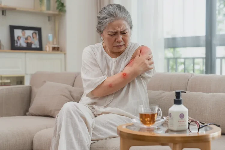 老年人手臂容易起濕疹可以治愈嗎(圖1)