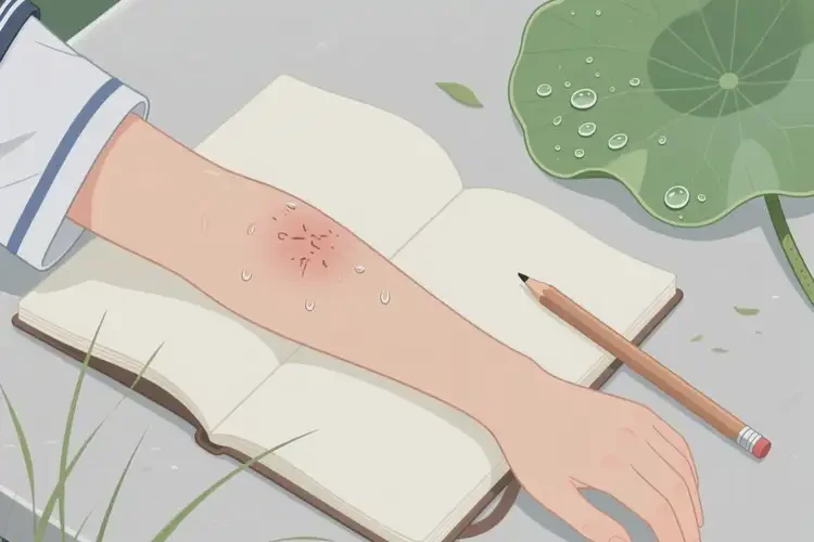 大學(xué)生手臂有濕疹可以治好嗎(圖1)