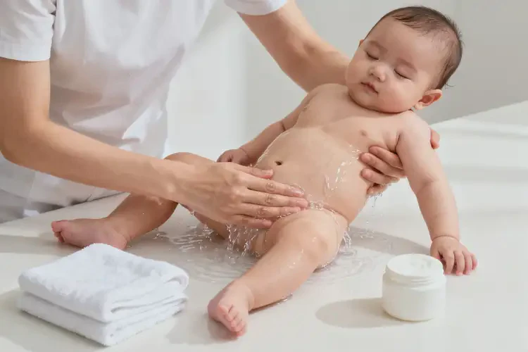 嬰幼兒屁股出現(xiàn)濕疹可以治好嗎(圖1)