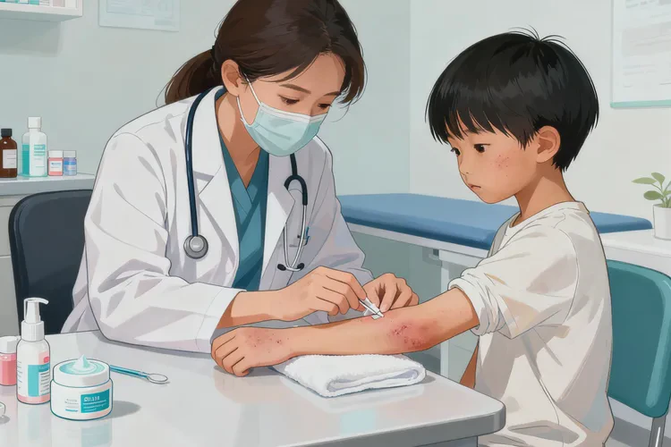 少兒四肢出濕疹可以治愈嗎(圖2)