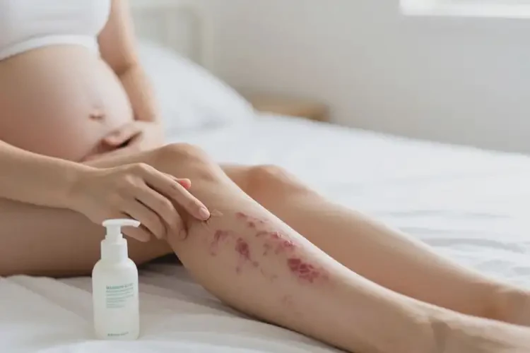 產(chǎn)婦小腿長(zhǎng)濕疹可以治好嗎(圖2)