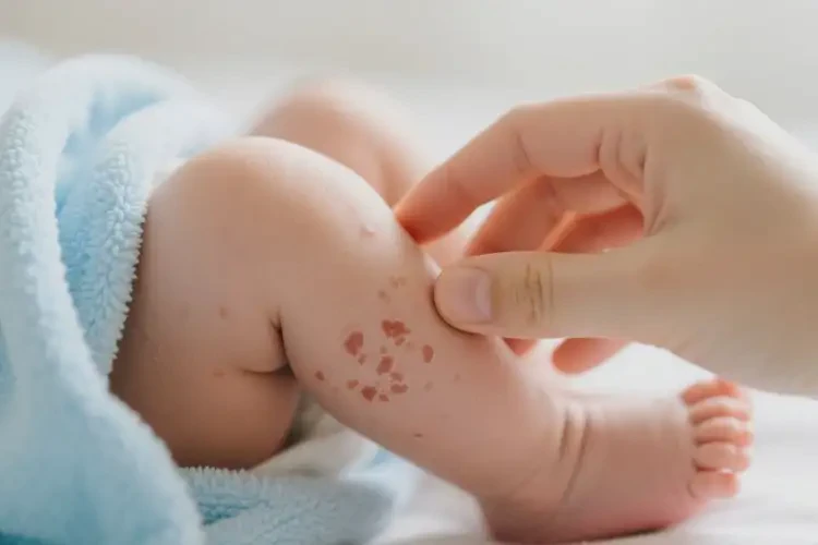 新生兒大腿上有濕疹可以治好嗎(圖3)