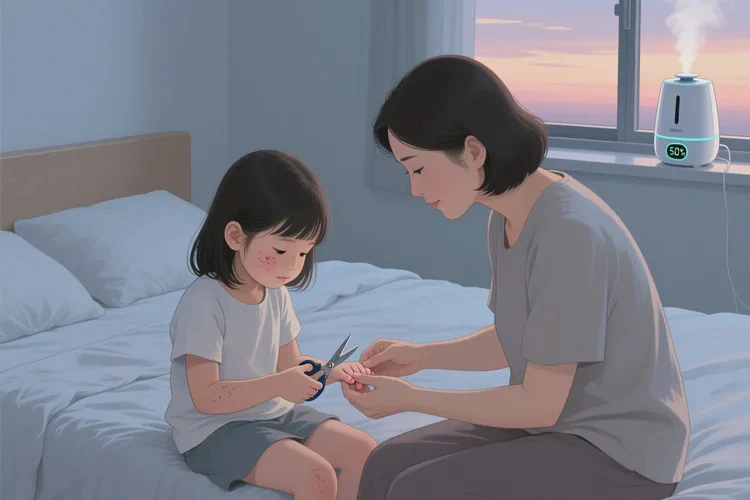 孩子身上出現(xiàn)濕疹可以治愈嗎(圖1)