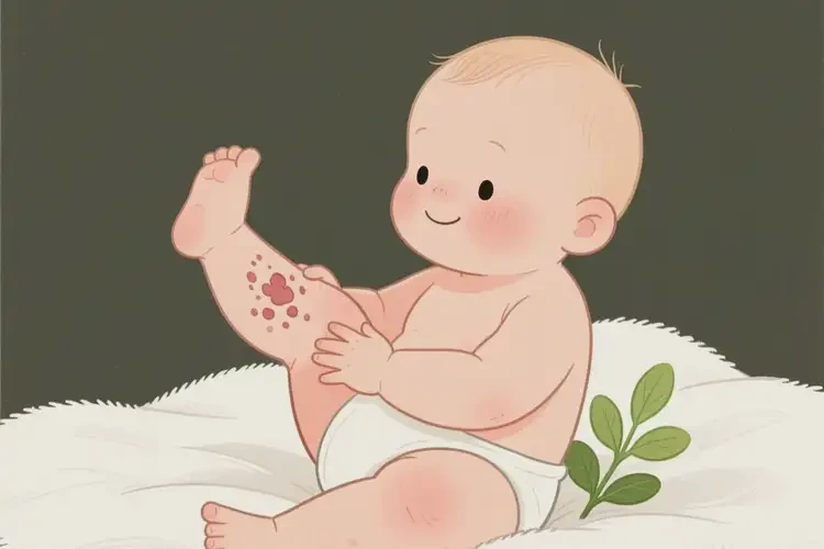 寶寶小腿上容易長濕疹可以治好嗎(圖2)