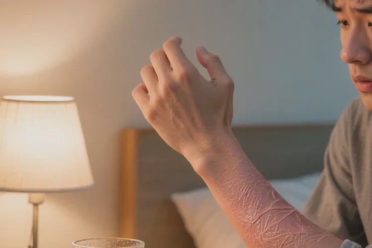 男人四肢長(zhǎng)濕疹能靠自己自愈嗎(圖1)