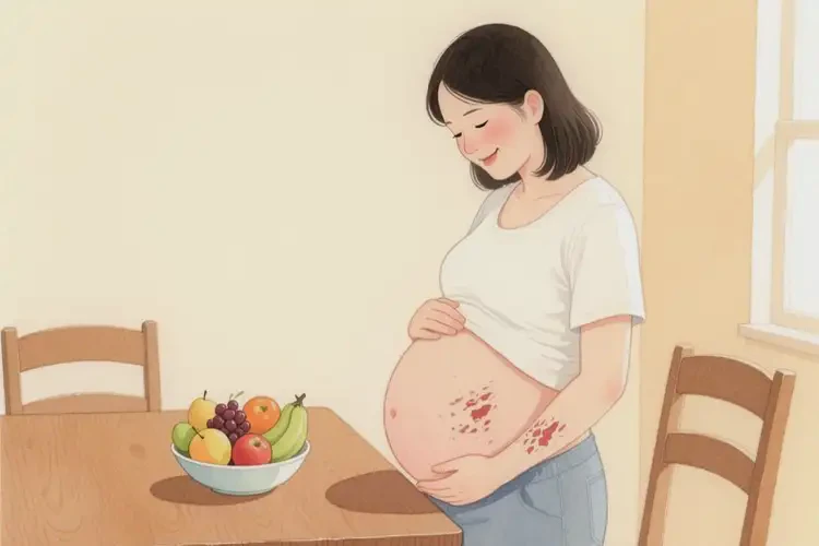 孕婦肚子上出現(xiàn)濕疹可以治好嗎(圖2)