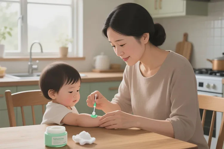 孩子手臂出濕疹可以治愈嗎(圖1)