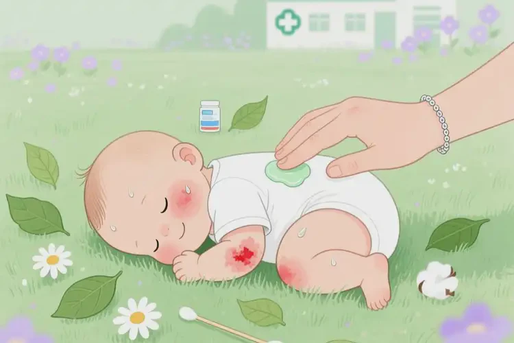 嬰幼兒全身偶爾長濕疹可以治好嗎(圖1)